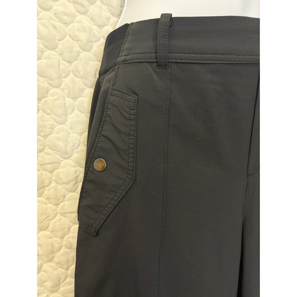 Athleta Black Vienna Cargo Pants – Size 6 – Pull-On Stretch Travel Pants - Picture 8 of 11